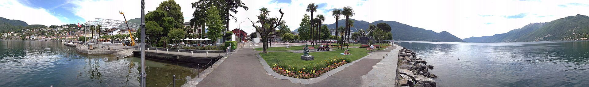 Baden und Seeleben in Tenero